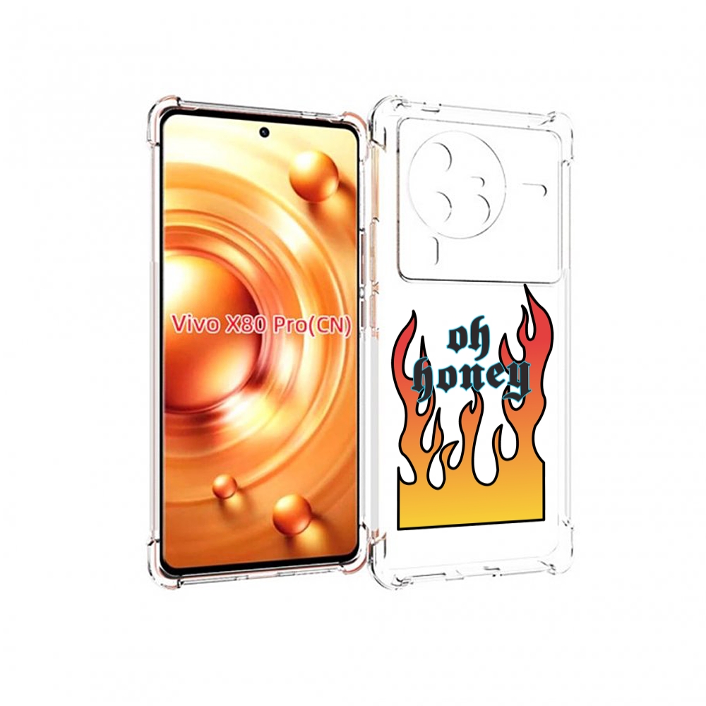 

Чехол MyPads красивое-пламя для Vivo X80 PRO, Прозрачный, Tocco