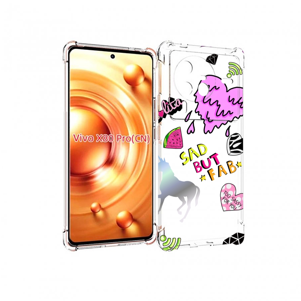 

Чехол MyPads красивые-смайлики для Vivo X80 PRO, Прозрачный, Tocco