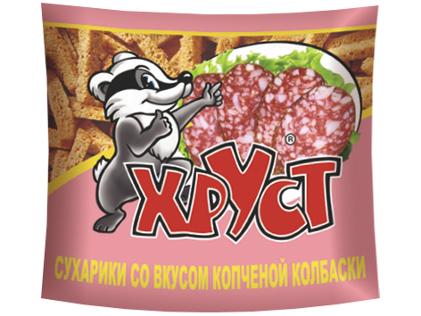 

Сухарики ржано-пшеничные Хруст копченая колбаса 40 г