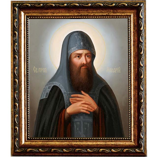 

Макарий Печерский, преподобный постник. Икона на холсте.