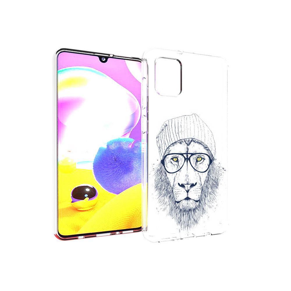 

Чехол MyPads Tocco для Samsung Galaxy A31 хиппи лев (PT146911.482.663), Прозрачный, Tocco