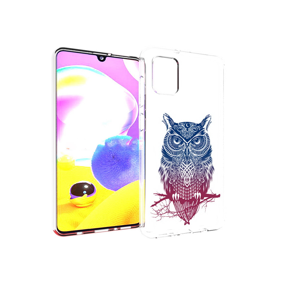 

Чехол MyPads Tocco для Samsung Galaxy A31 хиппи сова (PT146911.482.664), Прозрачный, Tocco