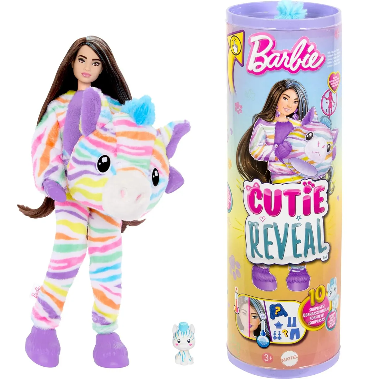 

Кукла Barbie Cutie Reveal Color Dream Зебра HRK39