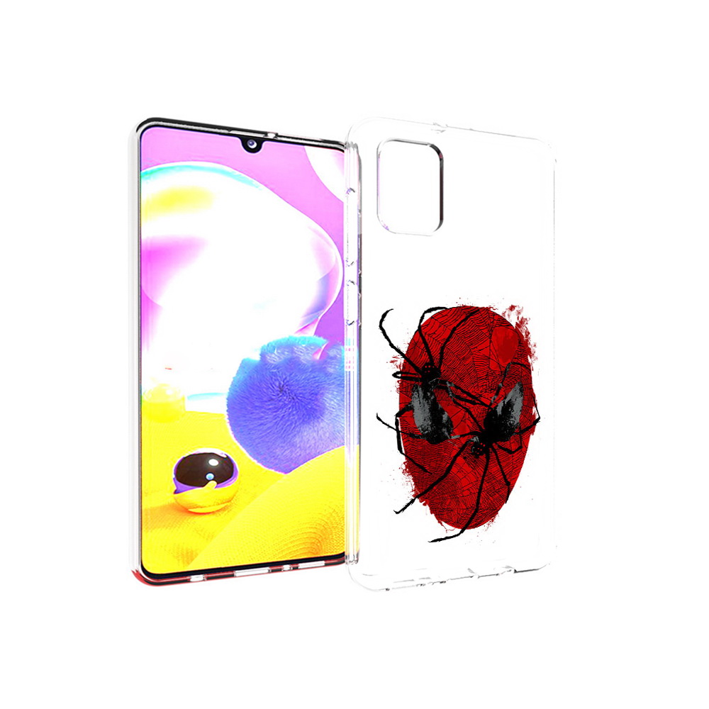 

Чехол MyPads Tocco для Samsung Galaxy A31 человек паук (PT146911.482.673), Прозрачный, Tocco