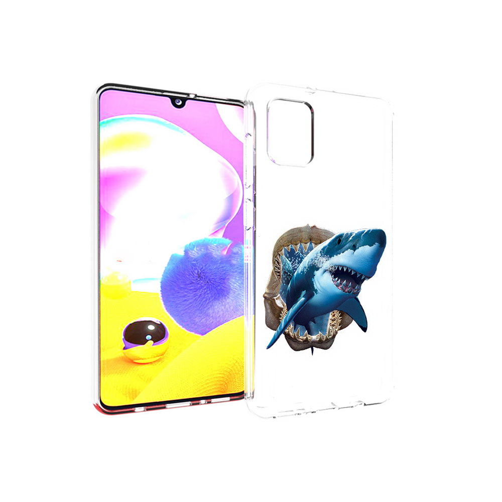 

Чехол MyPads Tocco для Samsung Galaxy A31 челюсти (PT146911.482.675), Прозрачный, Tocco