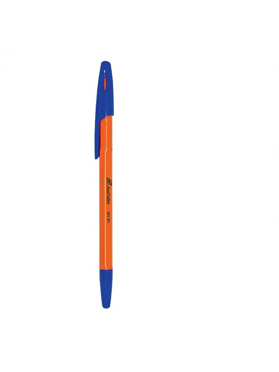 Ручка шариковая Josef Otten 301-В1, синяя 0,7 мм. корпус оранжевый, 50шт