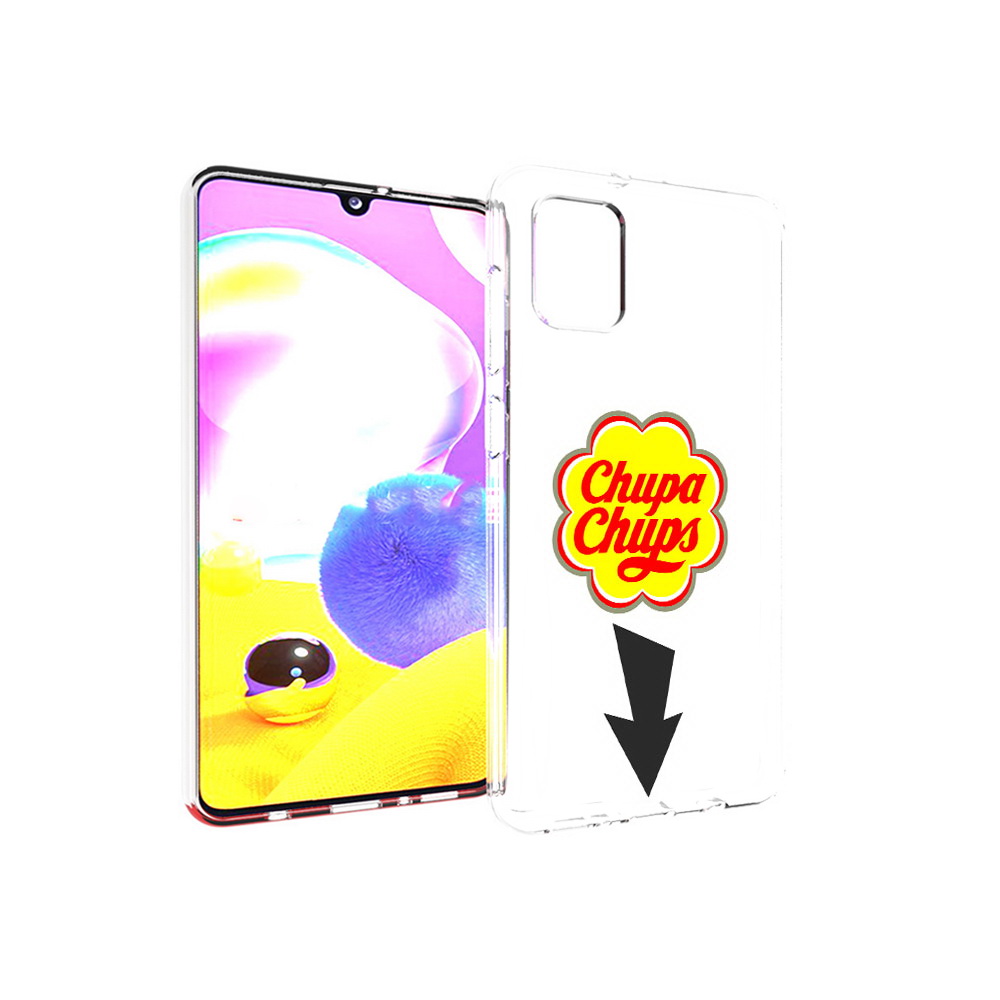 

Чехол MyPads Tocco для Samsung Galaxy A31 чупа чупс (PT146911.482.694), Прозрачный, Tocco