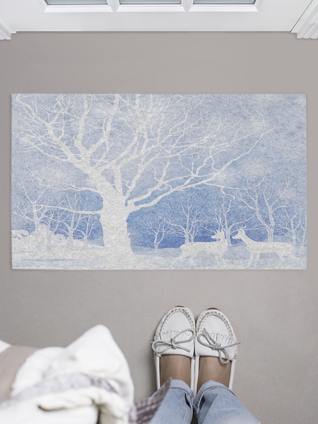 

Придверный коврик в прихожую для обуви, на резиновой основе, 75x45 см door_44893 JoyArty