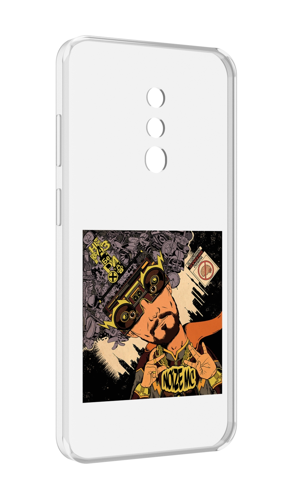 

Чехол MyPads Неразбериха Noize MC для Blackview BV5200, Прозрачный, Tocco