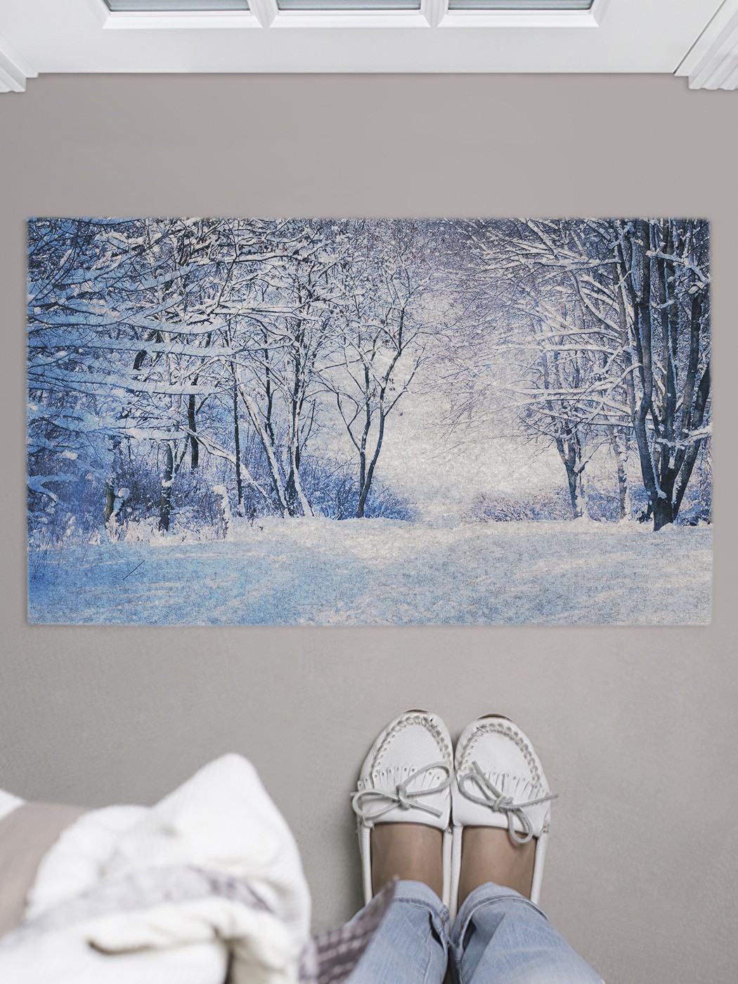 

Придверный коврик в прихожую для обуви, на резиновой основе, 75x45 см door_44963 JoyArty