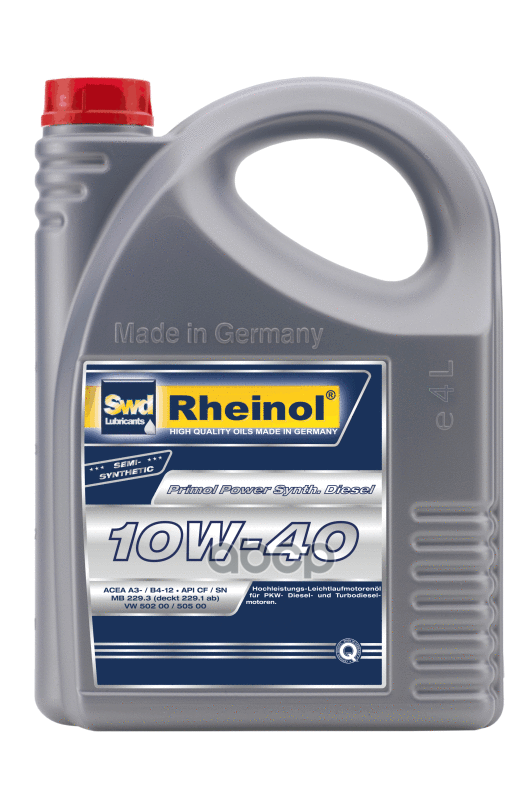 

SWD RHEINOL SWD Rheinol PS CS Diesel SAE 10W-40 п/с 4л 1шт