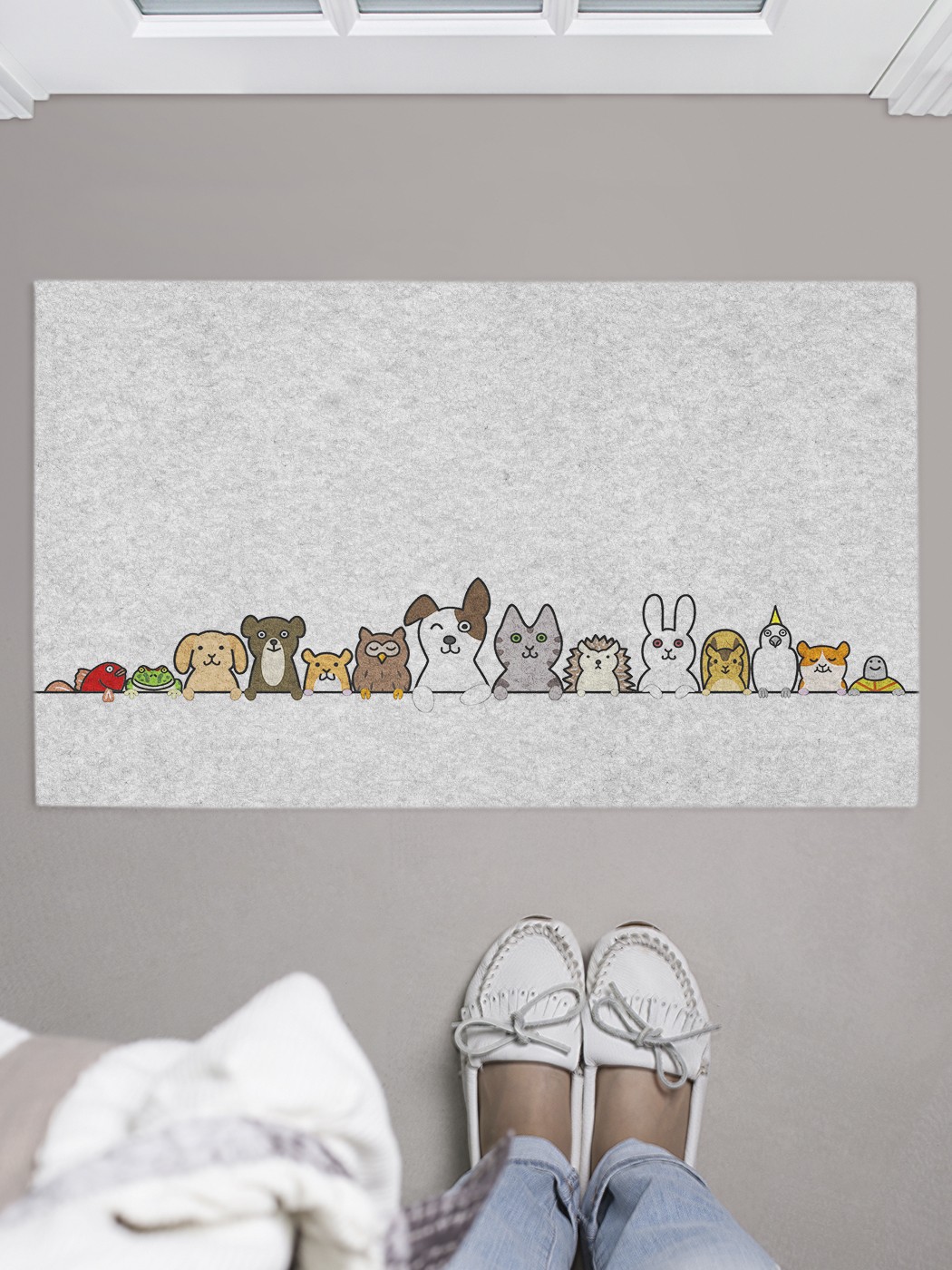 

Придверный коврик в прихожую для обуви, на резиновой основе, 75x45 см door_44982 JoyArty