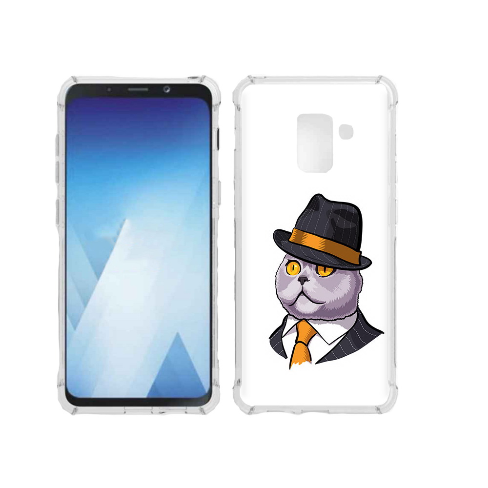 

Чехол MyPads Tocco для Samsung Galaxy A5 (2018) британец (PT95317.573.247), Прозрачный, Tocco