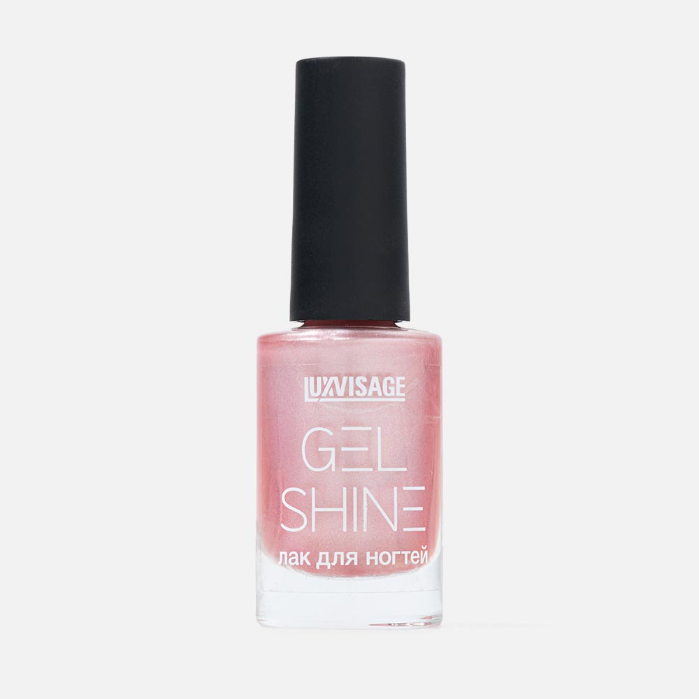 Лак для ногтей Luxvisage Gel Shine с жемчужным перламутром, тон 106 розовый, 9 г слайм перламутровый розовый 100 г