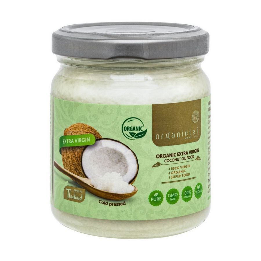 OrganicTai Органическое кокосовое масло пищевое первого холодного отжима  200 мл