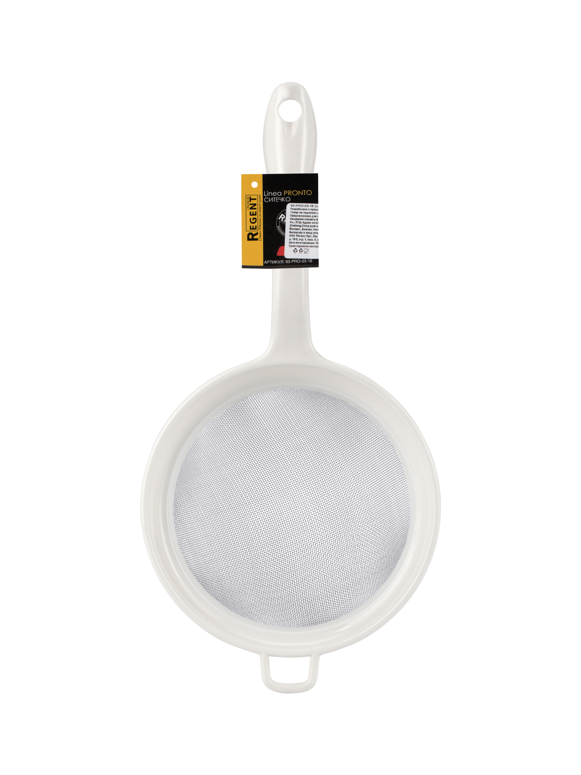 

Сито для кухни нержавеющая сталь Regent Inox d16см 93-PRO-03-16, Белый