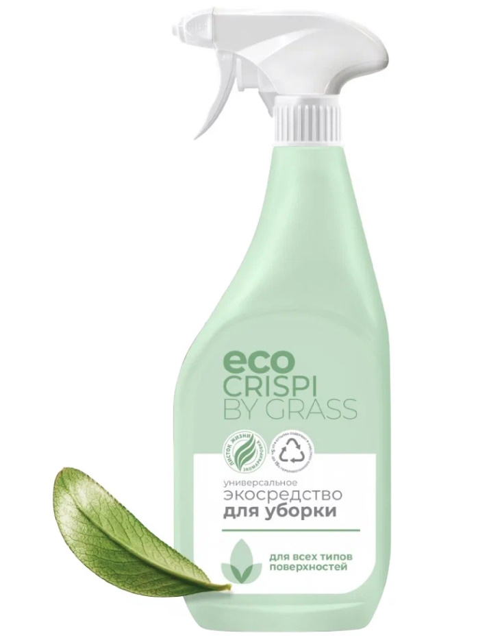 Средство для окон и зеркал CRISPI ECO, флакон, 600 мл