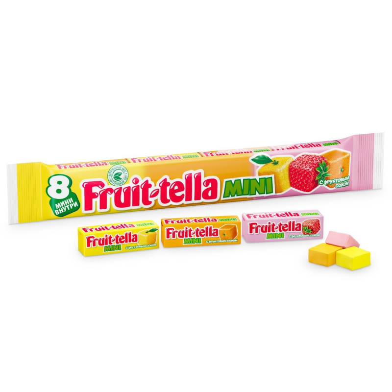 Конфеты жевательные Fruittella Mini Мультипак, 88г 8253390, (2шт.)