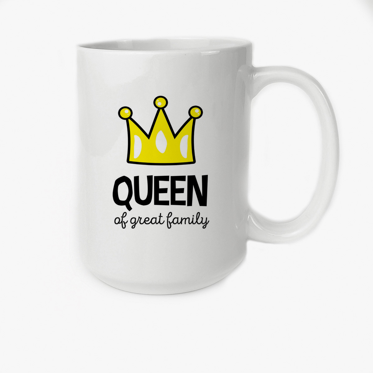 

Кружка CoolPodarok Прикол Семья Queen of great family Королева прекрасной семьи Мама
