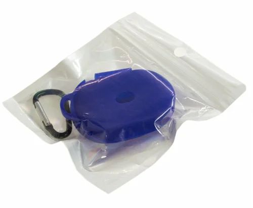 Силиконовый чехол для AirDots Slim+карабин, blue