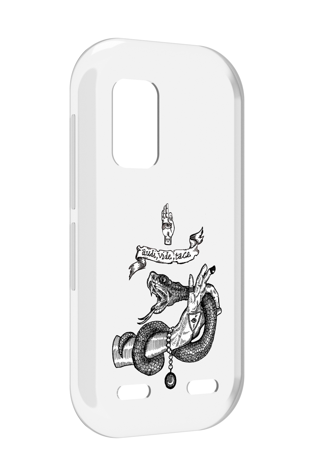 

Чехол MyPads змея на руке рисунок для UleFone Armor X10 / X10 Pro, Прозрачный, Tocco