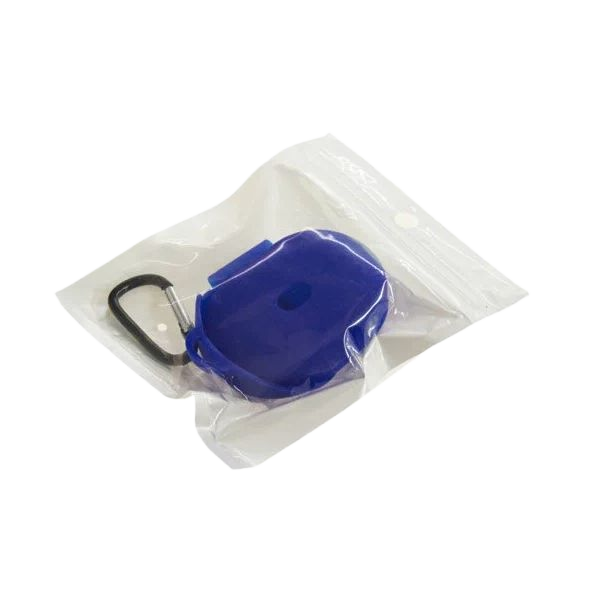 

Силиконовый чехол для AirDots Slim+карабин, hot-blue, Синий