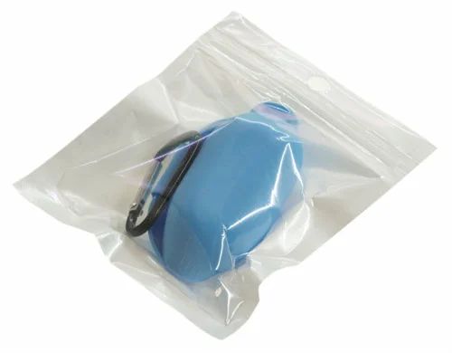 Силиконовый чехол для AirDots Slim+карабин, light-blue