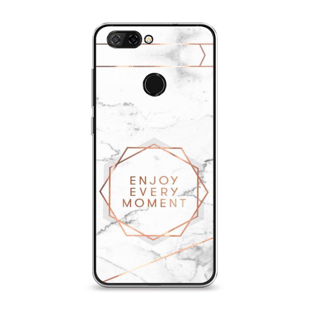

Чехол Awog на ZTE Blade V9 / ЗТЕ Блэйд V9 "Enjoy every moment мрамор", Разноцветный, 132450-7