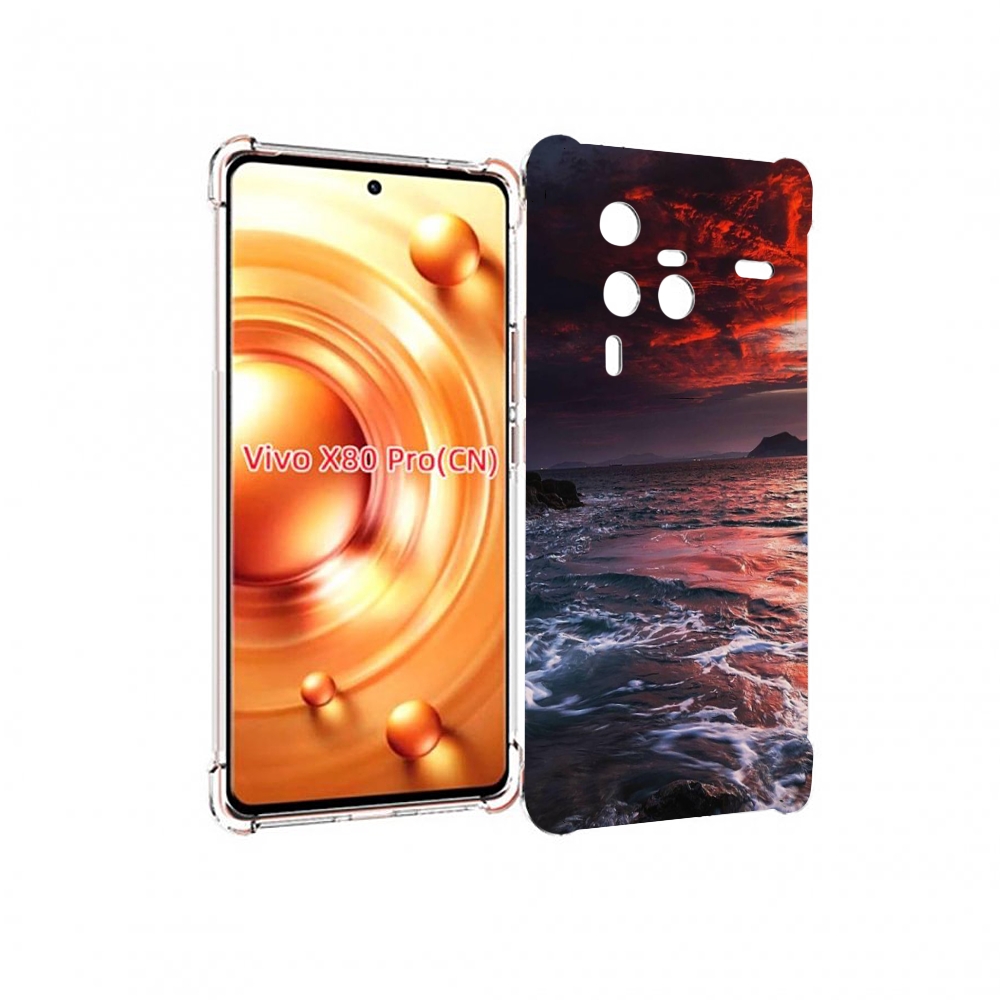 

Чехол MyPads красивый залив для Vivo X80 Pro, Прозрачный, Tocco