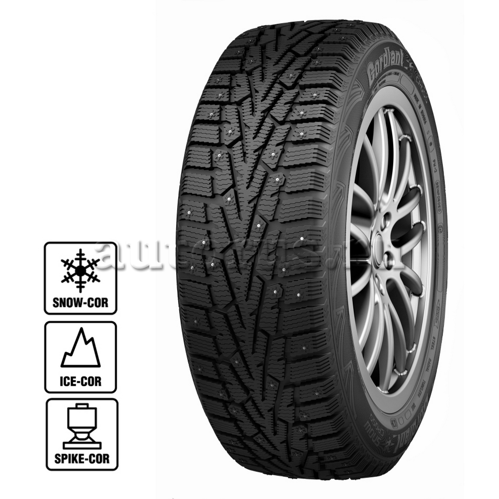 Шины R15 185/60 Cordiant Snow Cross PW-2 84T шип 1305231993