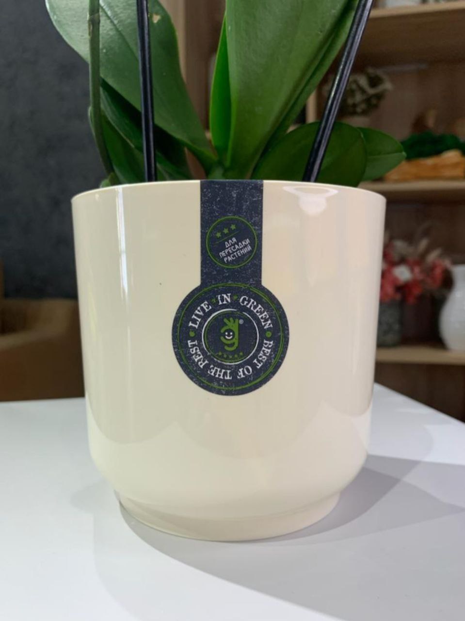 Горшок для цветов ArAs Flowers Дельта Ванильный 1,5 л. 347