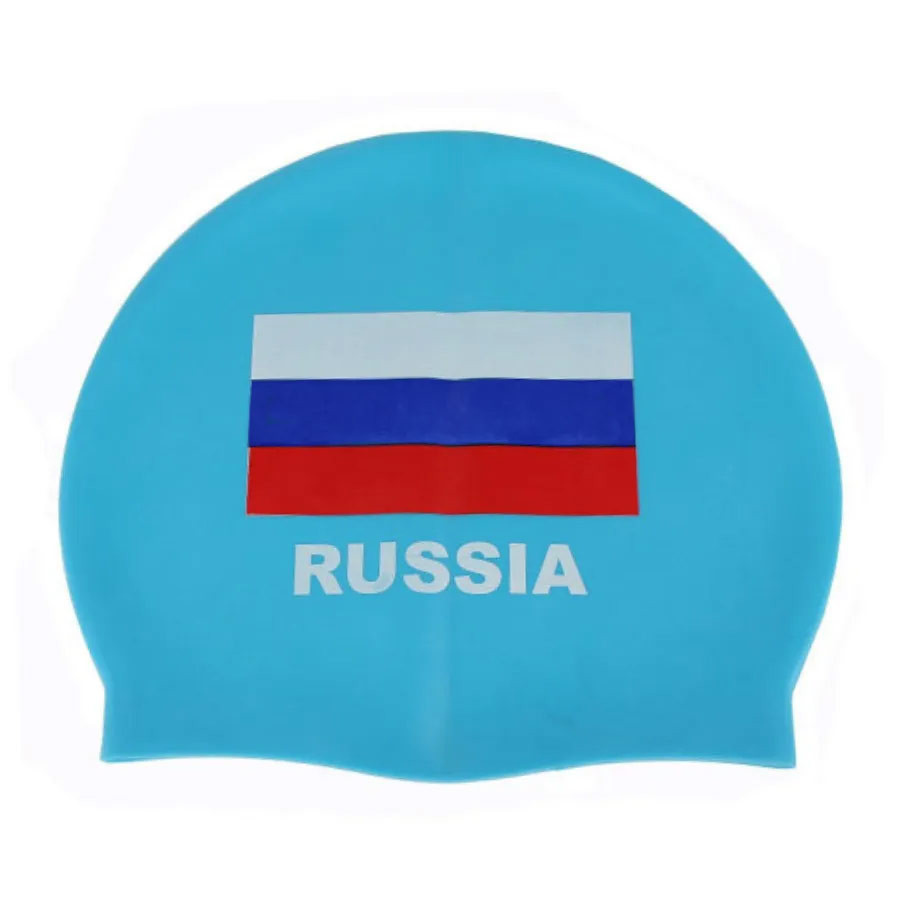 фото E29429-2 шапочка для плавания силиконовая одноцветная (голубой) hawk