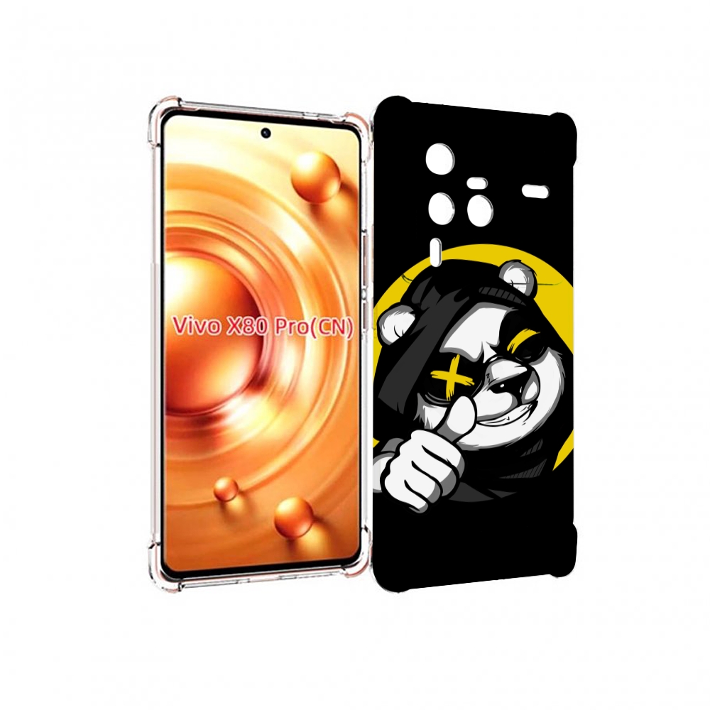 

Чехол MyPads крутая пандочка ок для Vivo X80 PRO, Прозрачный, Tocco