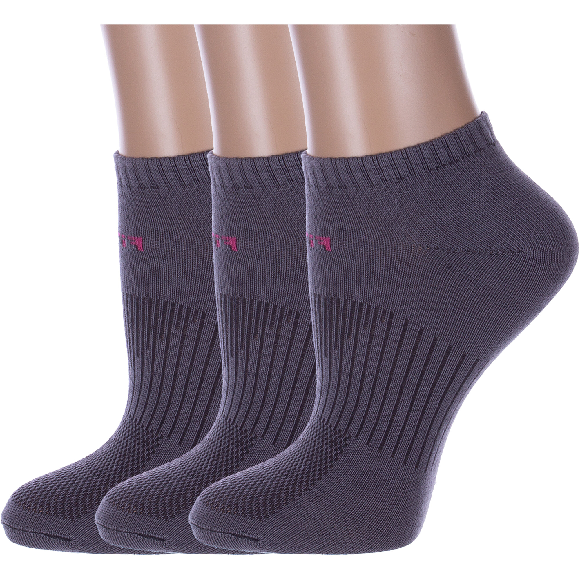 Комплект носков женских Альтаир 3-А217 серых 23, 3 пары