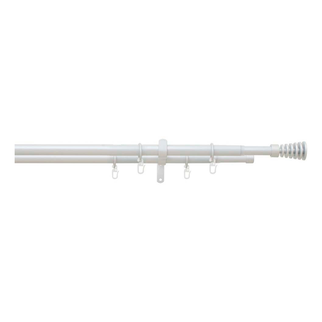 

Карниз двурядный Arttex Телескоп 160-300 см металл жемчужный, Белый