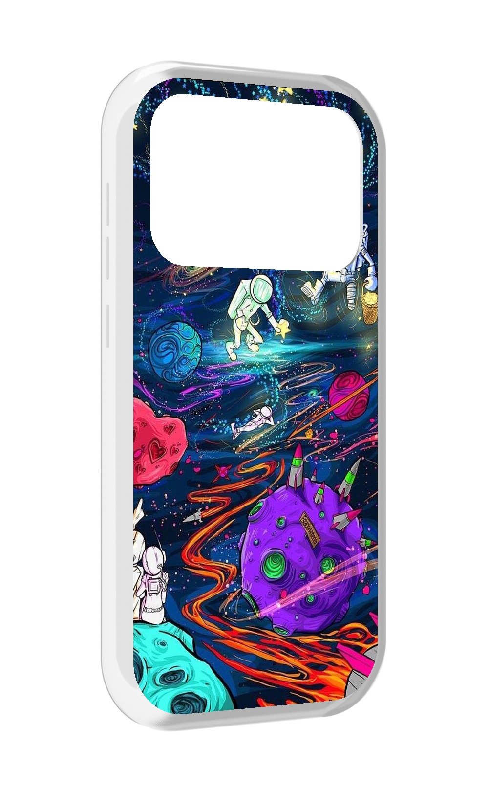 

Чехол MyPads красочный космос для Oukitel F150 Air1 Pro / F150 Air1, Прозрачный, Tocco