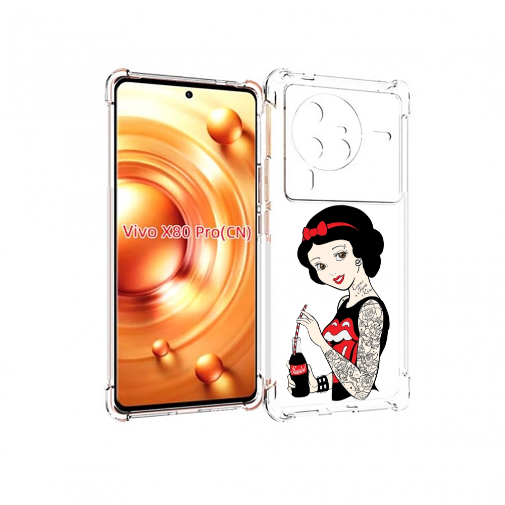 

Чехол MyPads любительница-колы женский для Vivo X80 Pro, Прозрачный, Tocco