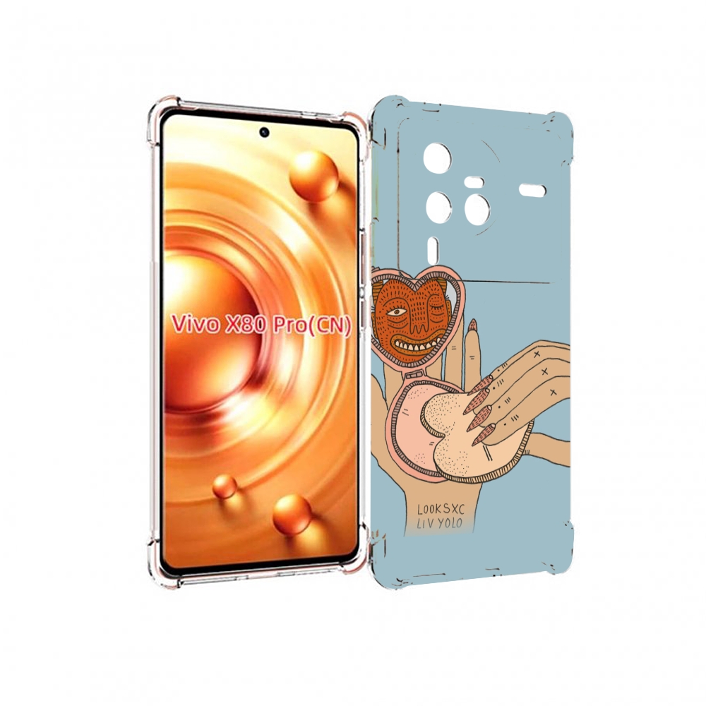 

Чехол MyPads макияж картинка женский для Vivo X80 PRO, Прозрачный, Tocco