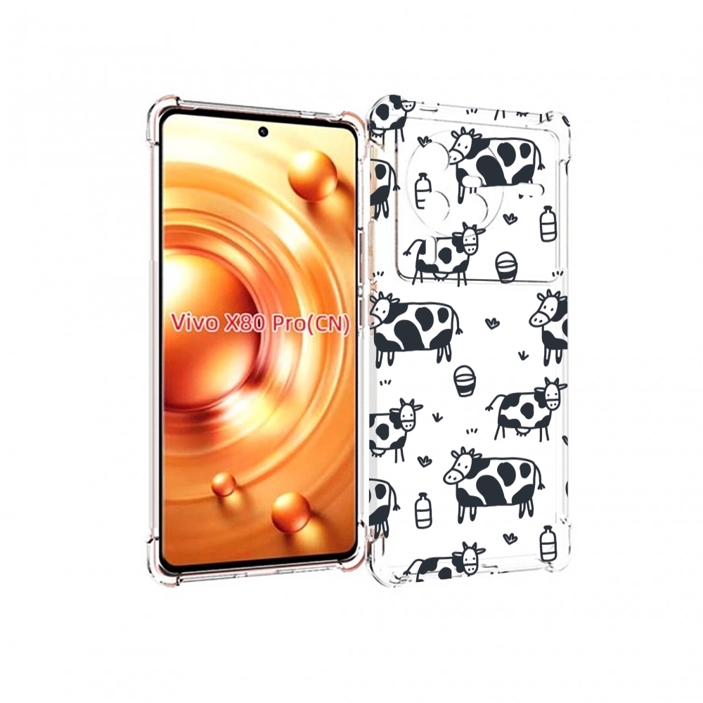 

Чехол MyPads маленькие-коровки для Vivo X80 PRO, Прозрачный, Tocco