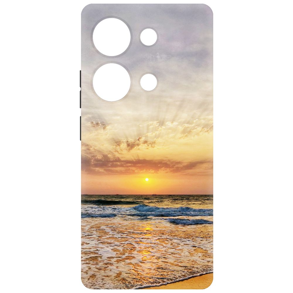 

Чехол-накладка Krutoff Soft Case Индия, Пляжи Гоа для Poco M6 Pro 4G черный