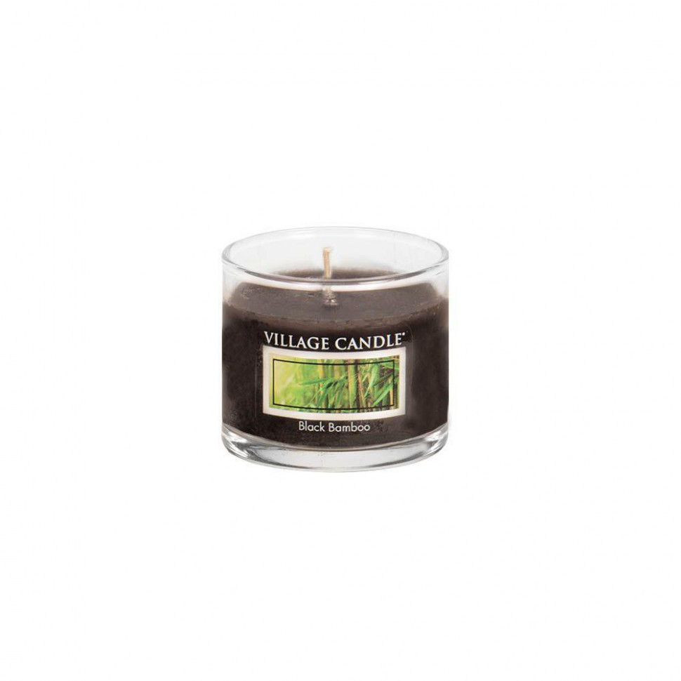 фото Ароматическая свеча village candle "black bamboo", стакан,маленькая