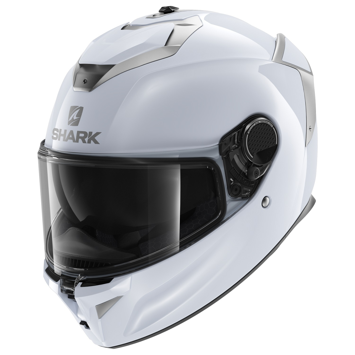 Шлем SHARK SPARTAN GT BLANK DD-Ring White/Silver Glossy L