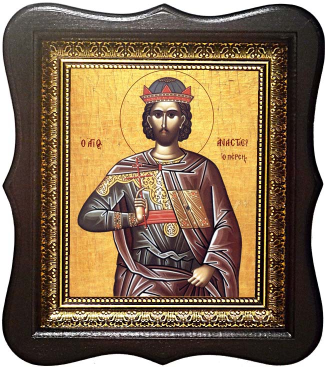 

Анастасий Персиянин преподобномученик. Икона на холсте.