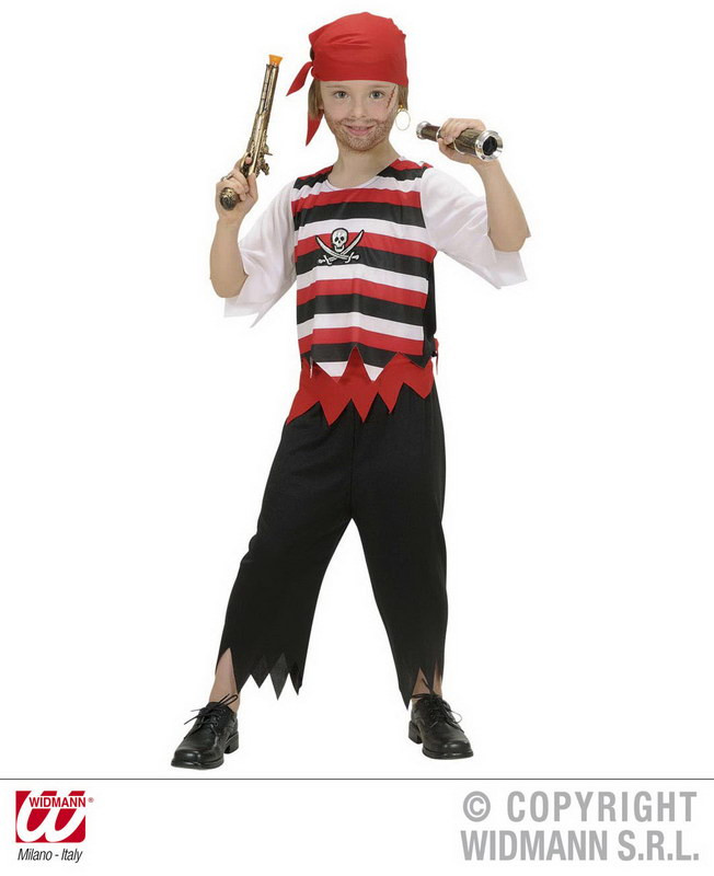 ПМ1282 Костюм детский Веселый пират (5-7 лет) карнавальный костюм детский вестифика пират белый красный 140