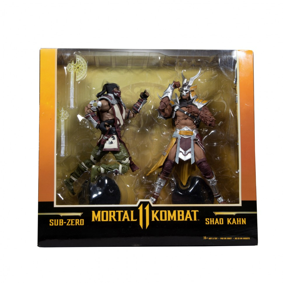 Набор фигурок Mortal Kombat Shao Kahn vs Sub Zero 18 см MF11054
