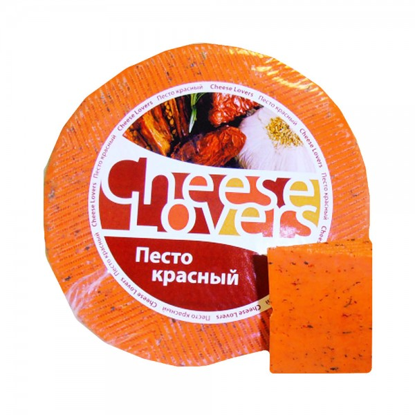 

Сыр полутвердый Cheese Lovers Песто красный 50%