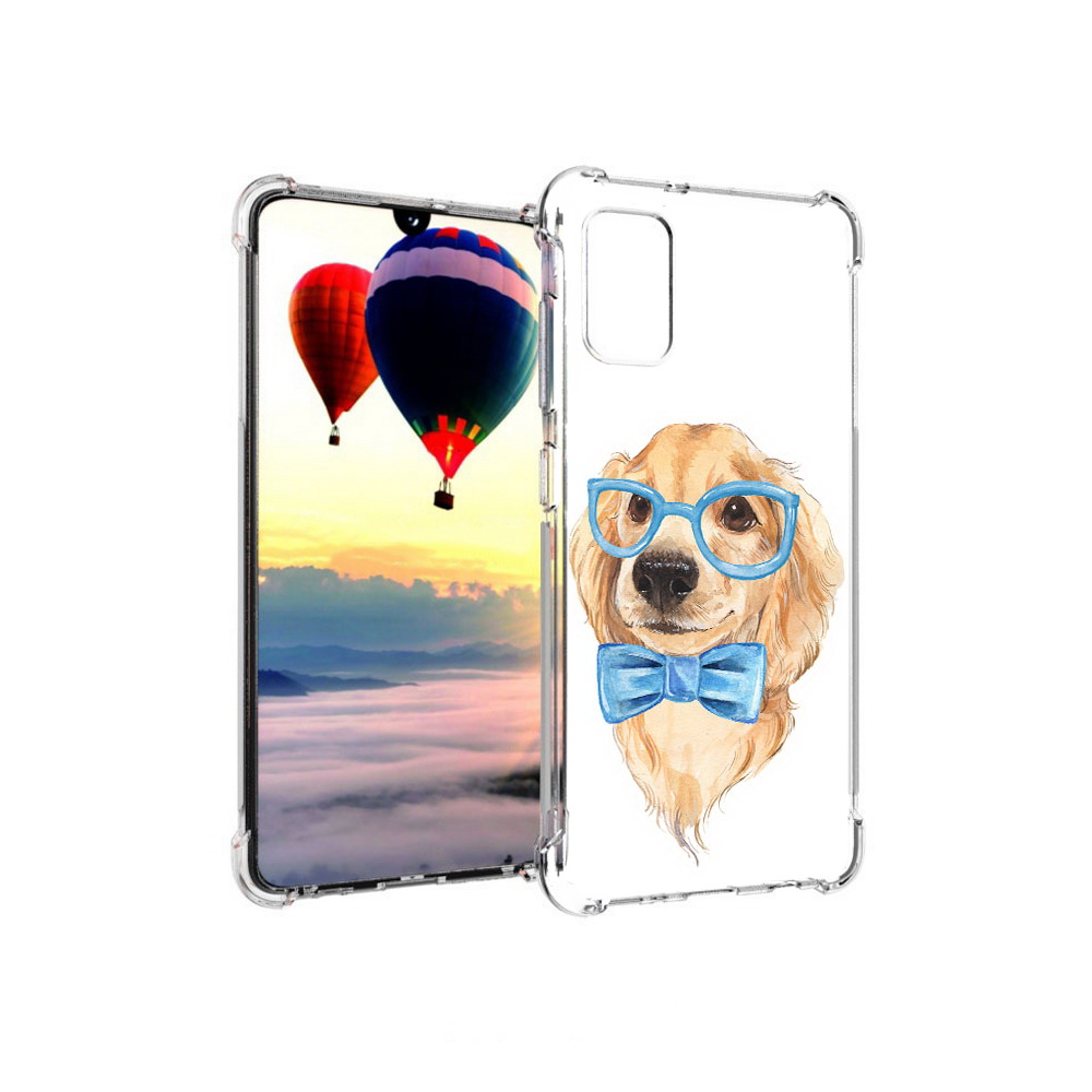 

Чехол MyPads Tocco для Samsung Galaxy A41 Собака интеллигент (PT147427.483.159), Прозрачный, Tocco