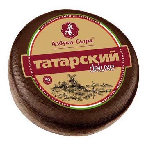 фото Сыр полутвердый азбука сыра татарский deluxe 45% ~1,3 кг