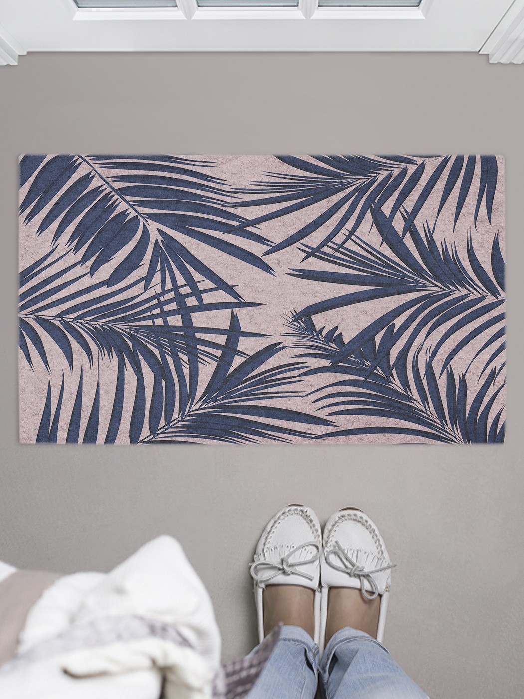 

Придверный коврик в прихожую для обуви, на резиновой основе, 75x45 см door_45042 JoyArty