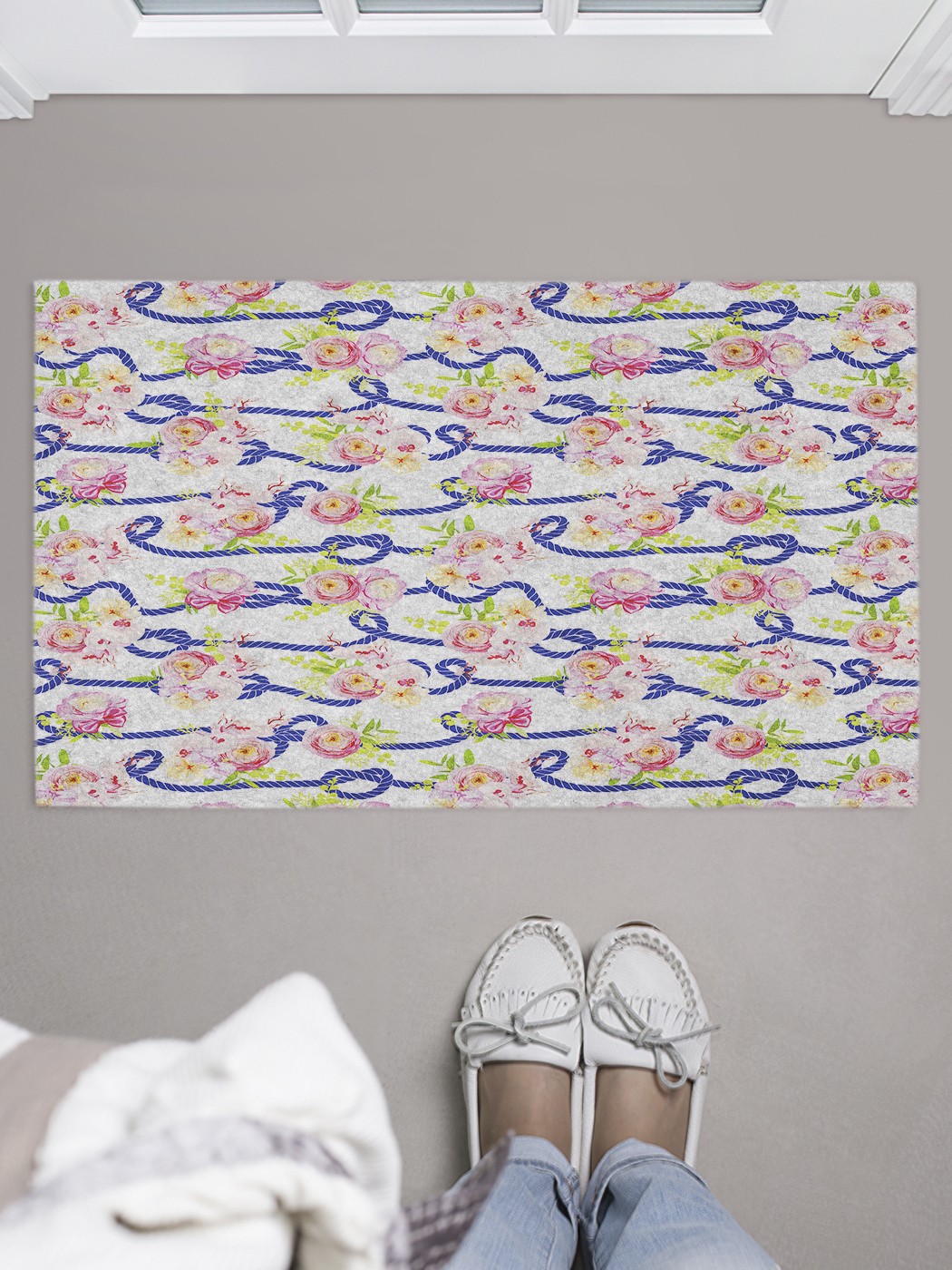 

Придверный коврик в прихожую для обуви, на резиновой основе, 75x45 см door_45050 JoyArty